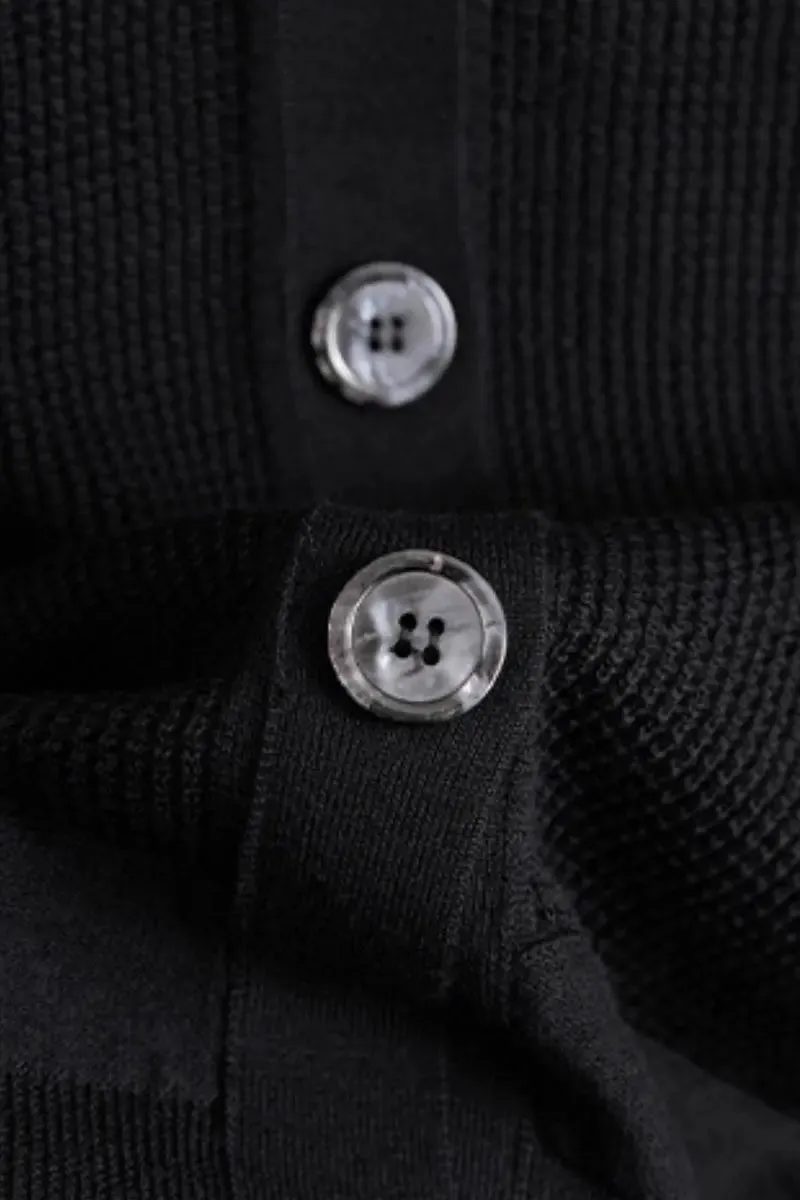 100 Merino Wool Mesh Knit V Neck Cardigan
