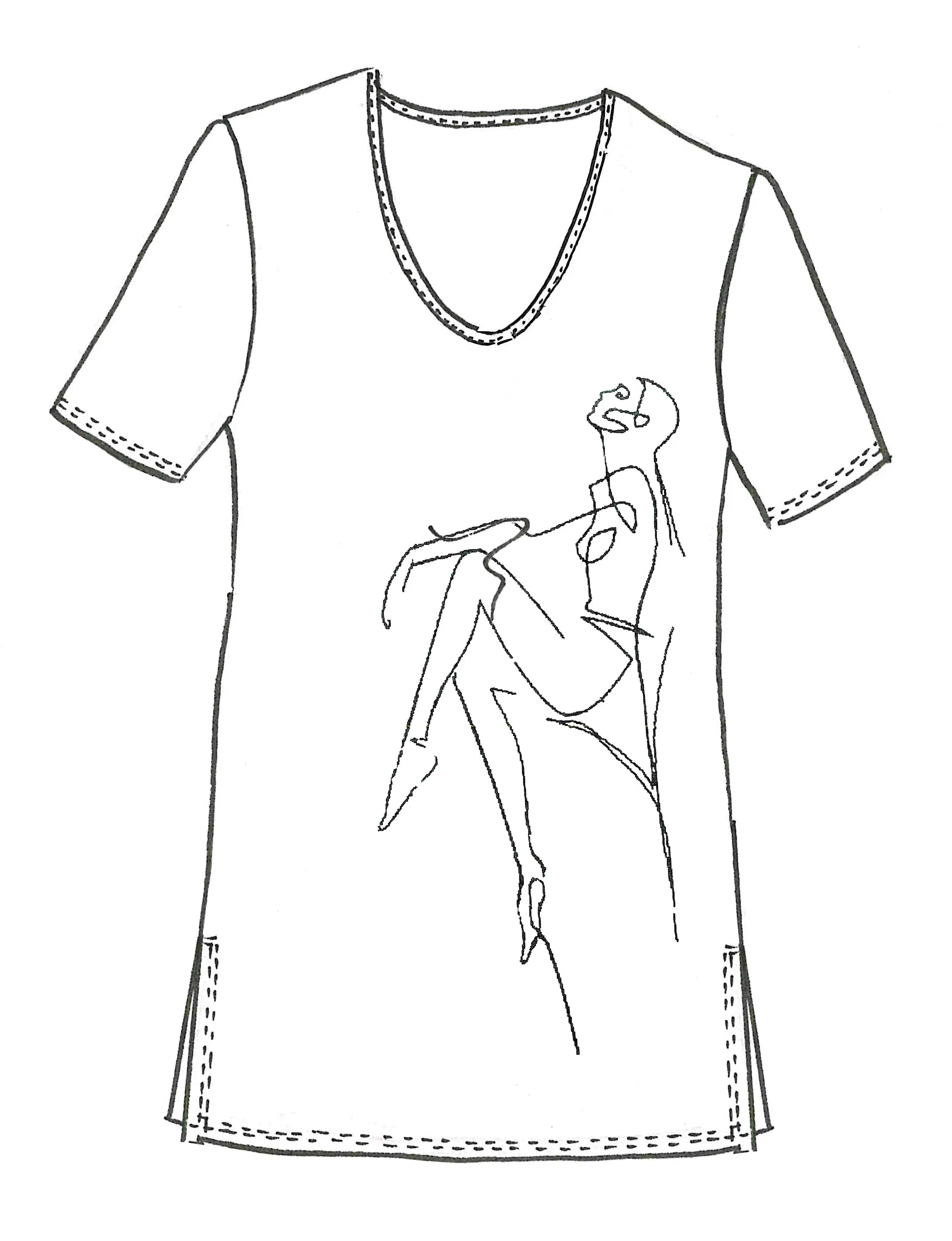 9017 Scoop Neck Bling Top