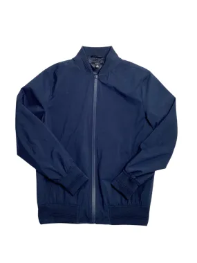 Alfani Mens Regular Fit Water Resistant Coat Bomber Jacket Blue Small