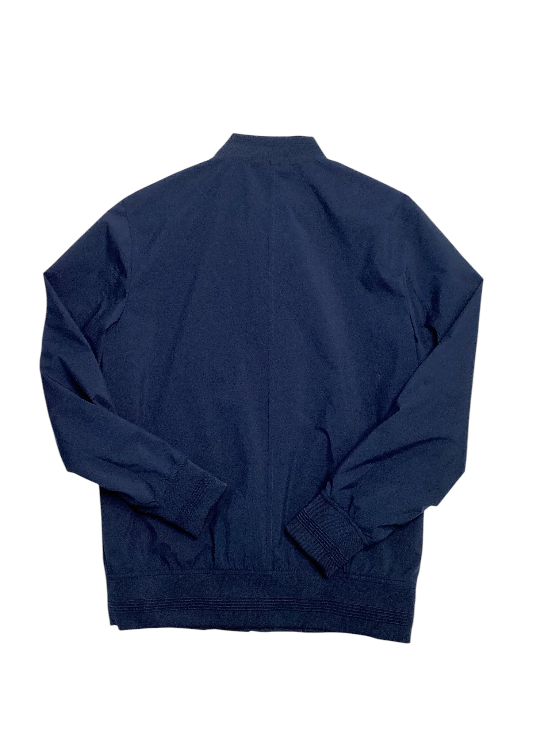 Alfani Mens Regular Fit Water Resistant Coat Bomber Jacket Blue Small