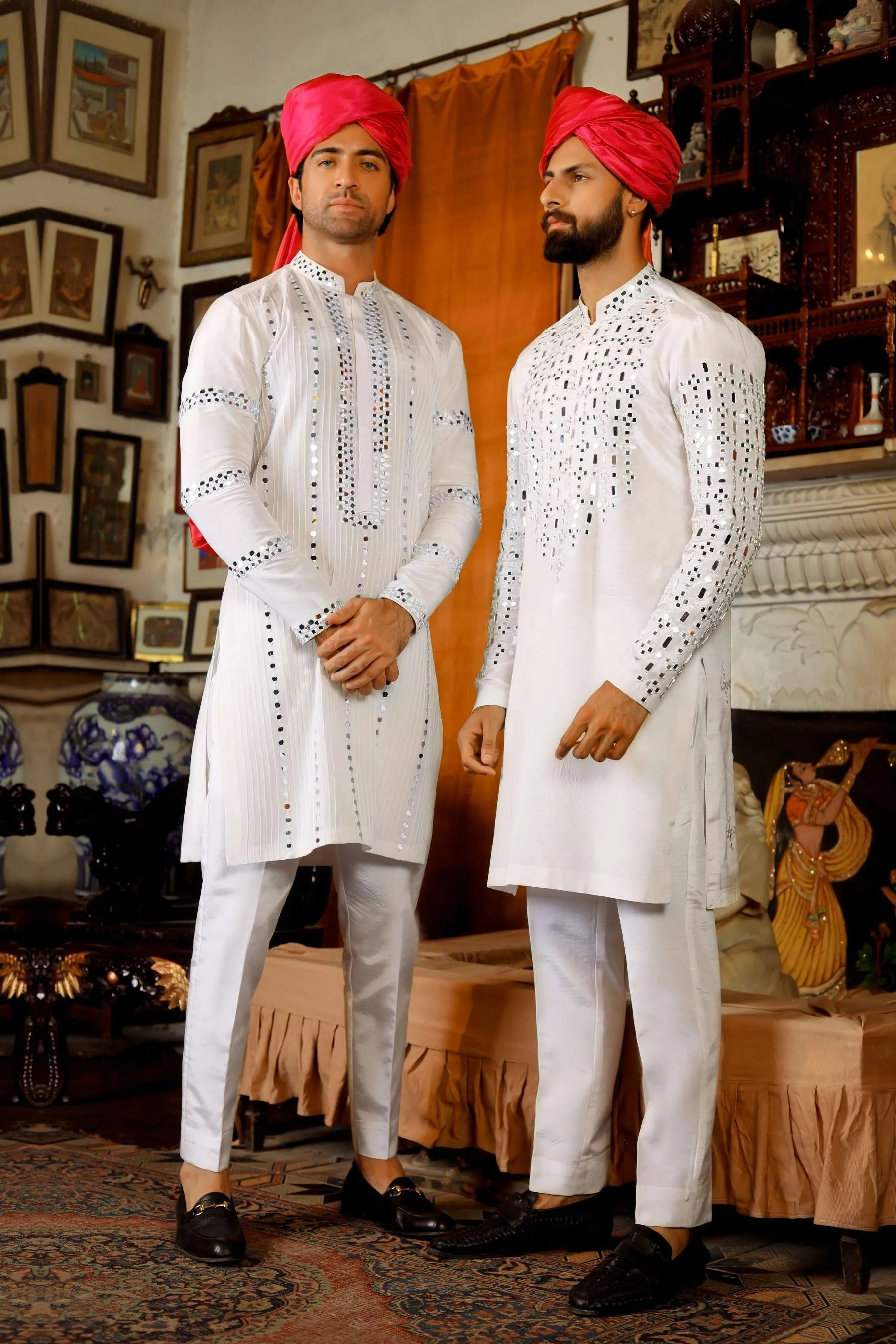 Arif Ashraf - Heeraa - Ivory White - Raw Silk - 2 Piece