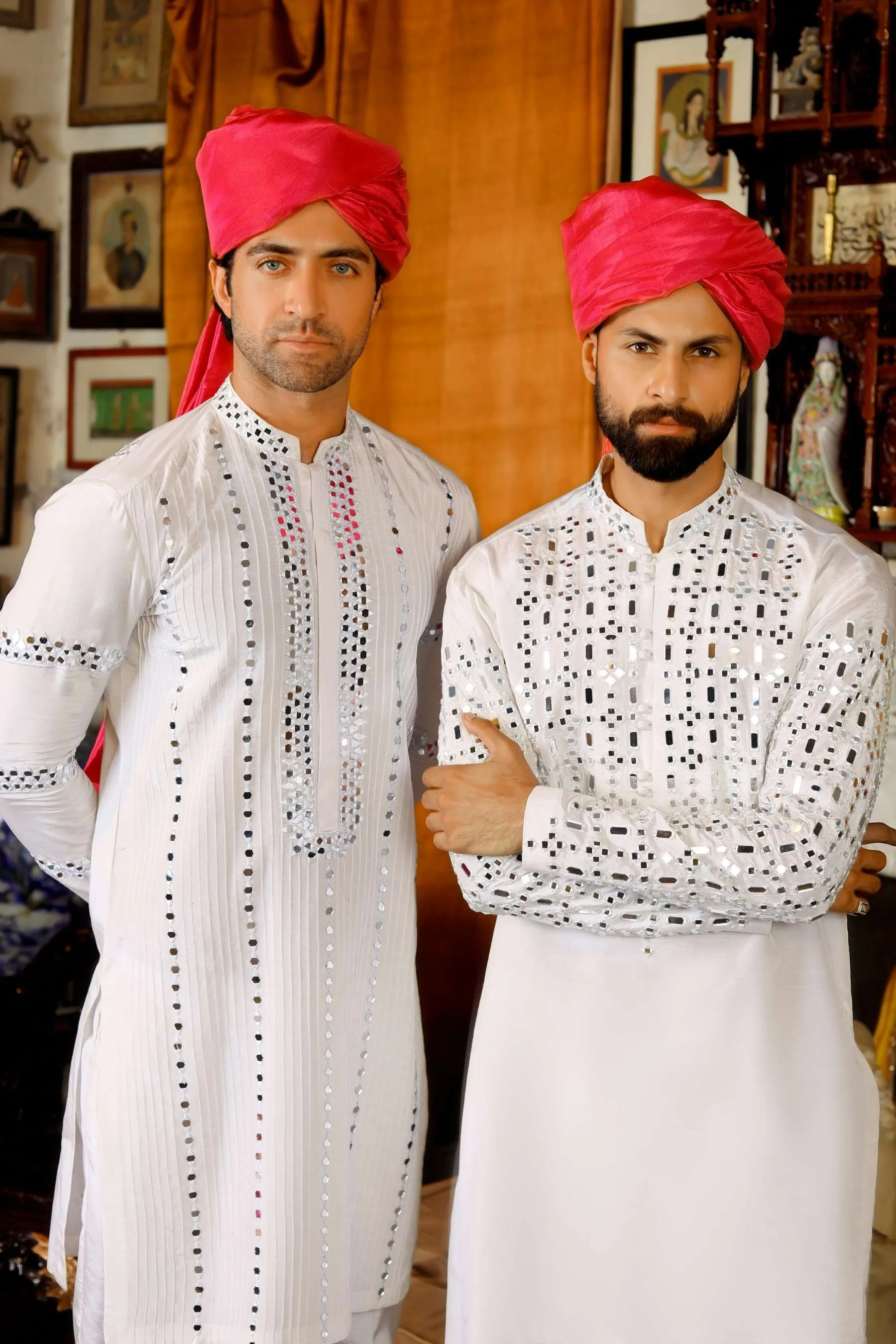 Arif Ashraf - Heeraa - Ivory White - Raw Silk - 2 Piece