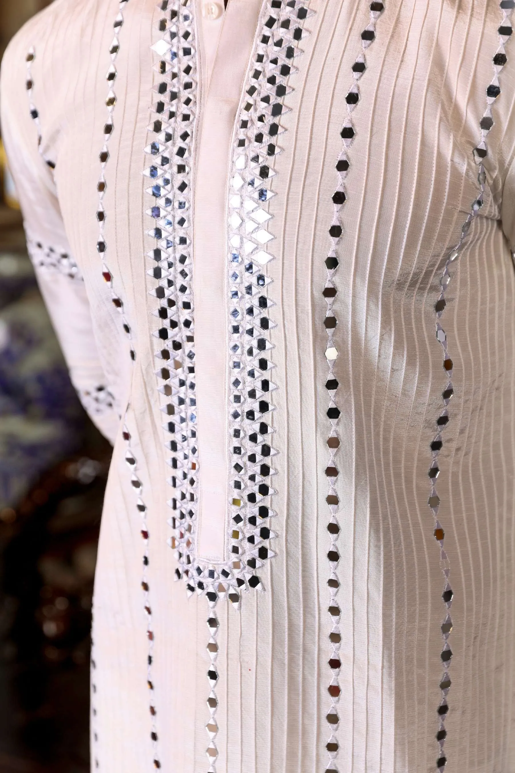 Arif Ashraf - Heeraa - Ivory White - Raw Silk - 2 Piece