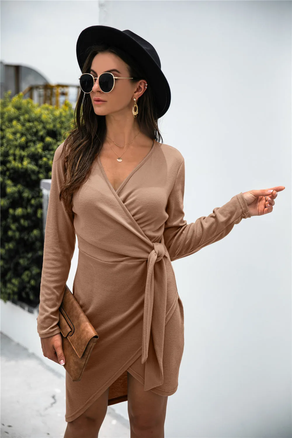 Asymmetrical Wrap Dress