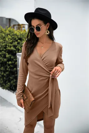 Asymmetrical Wrap Dress