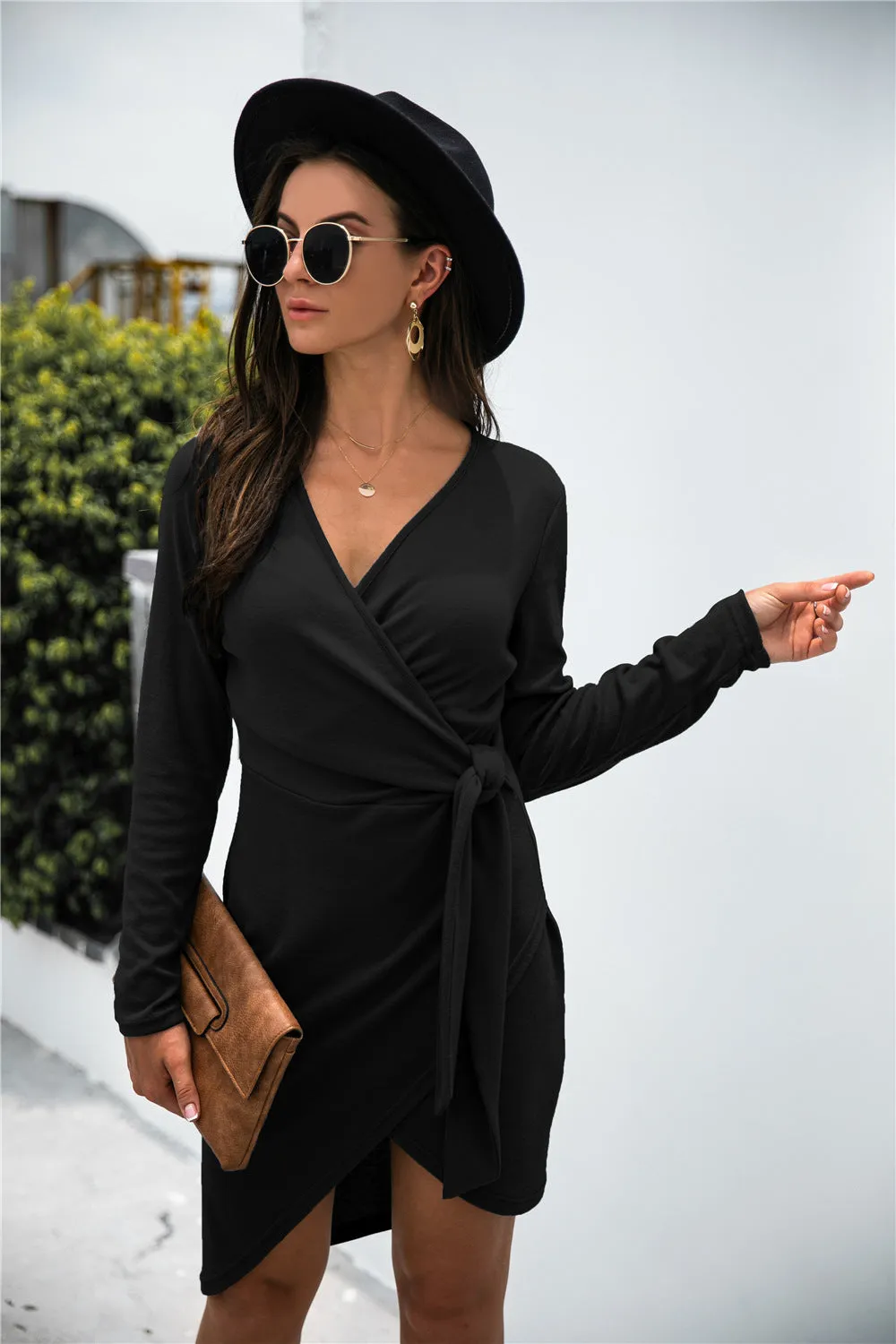 Asymmetrical Wrap Dress