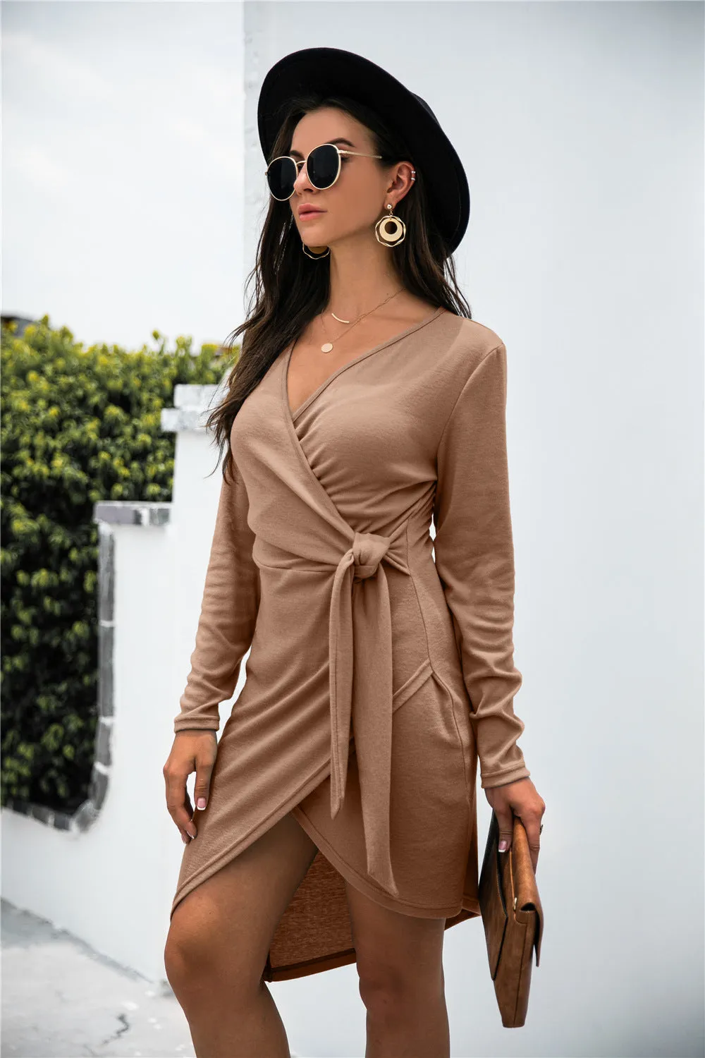 Asymmetrical Wrap Dress