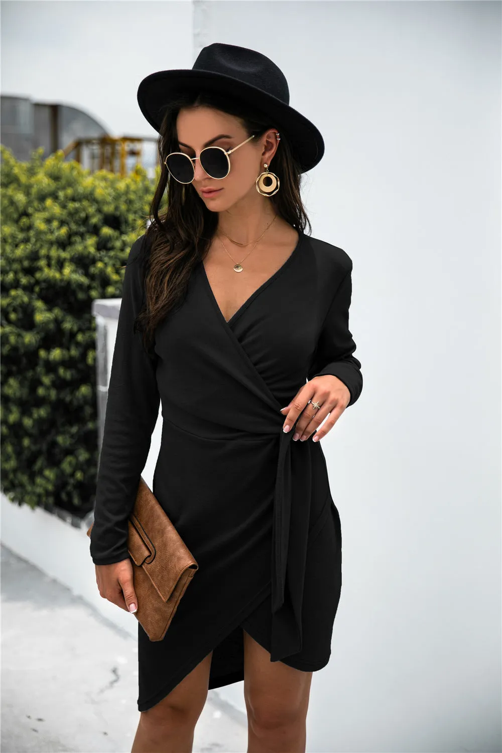 Asymmetrical Wrap Dress