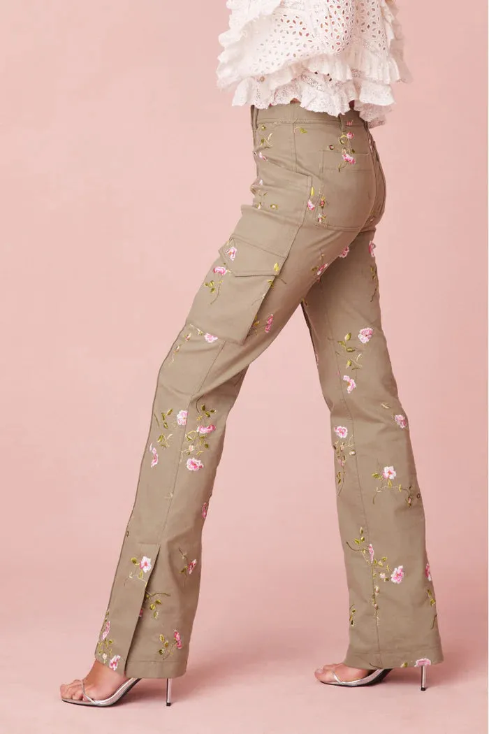 Atworth Cargo Embroidered Pant