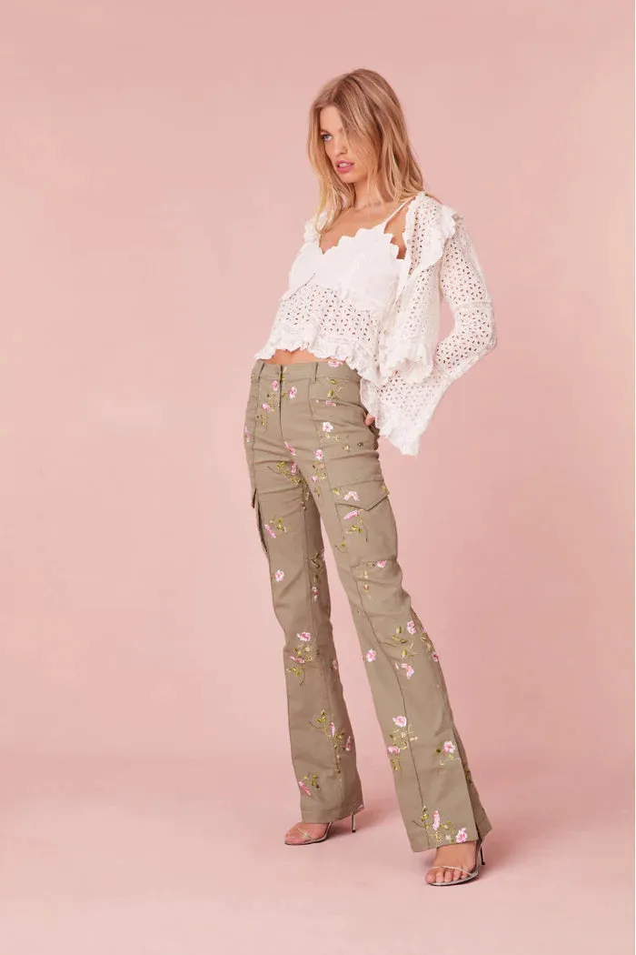 Atworth Cargo Embroidered Pant
