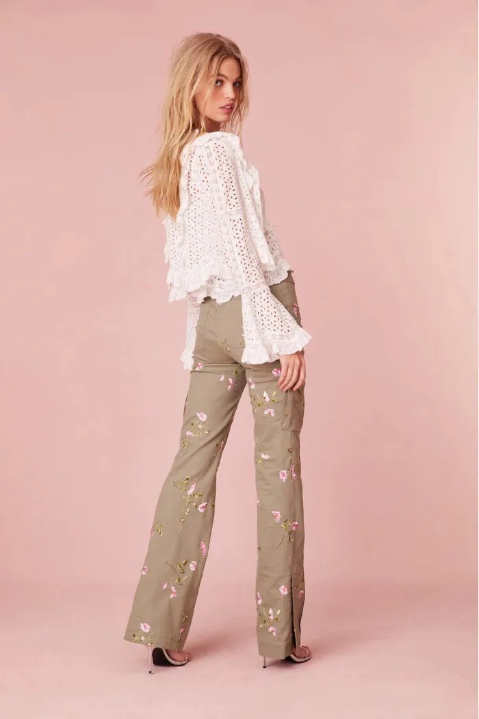 Atworth Cargo Embroidered Pant