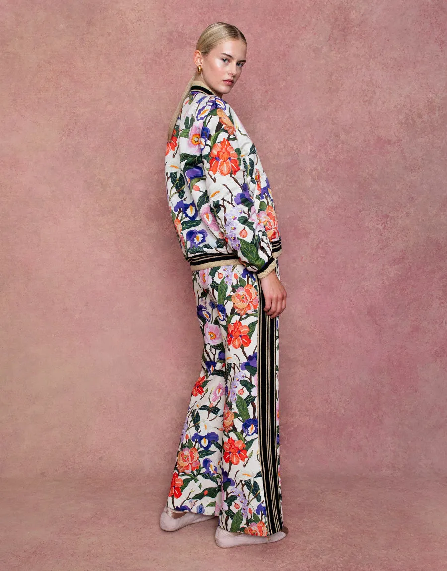 Aubrielle Crepe Trouser - Tree Of Life Cream