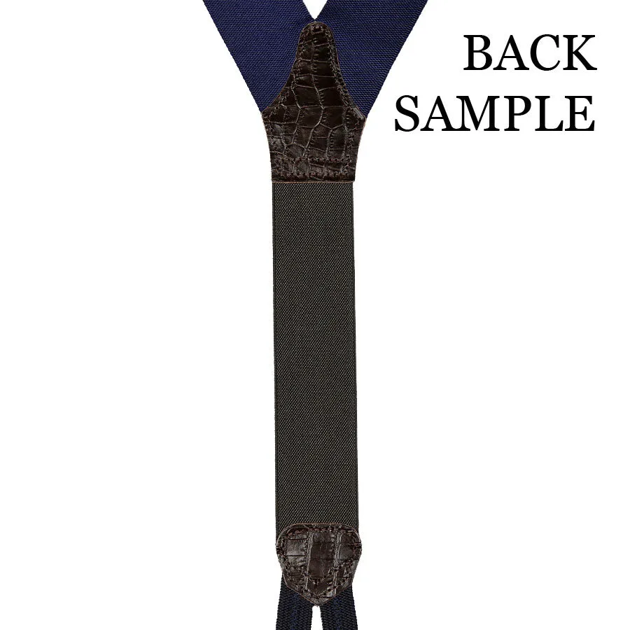 Barathea Braces - Charcoal