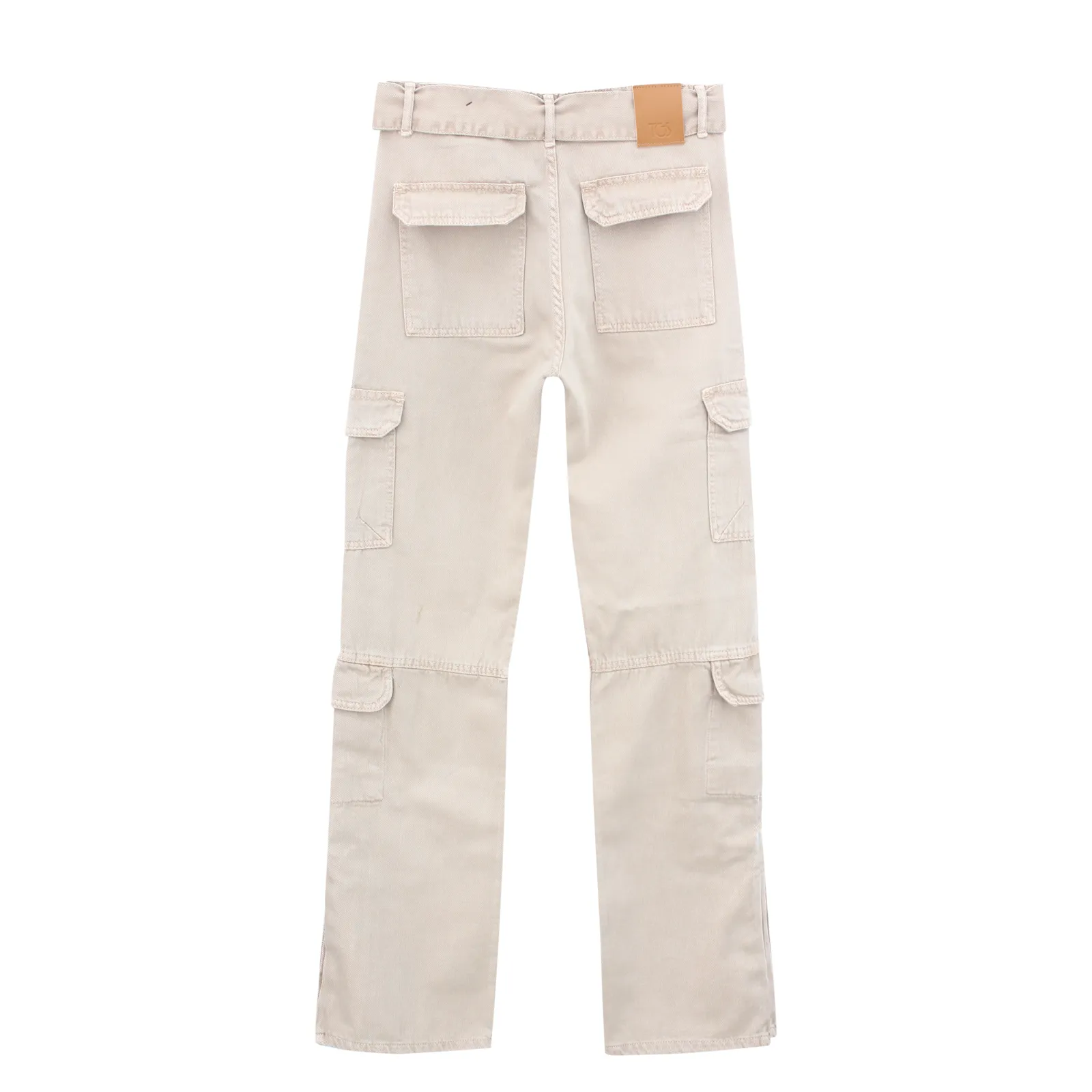 Beige Cargo Pants
