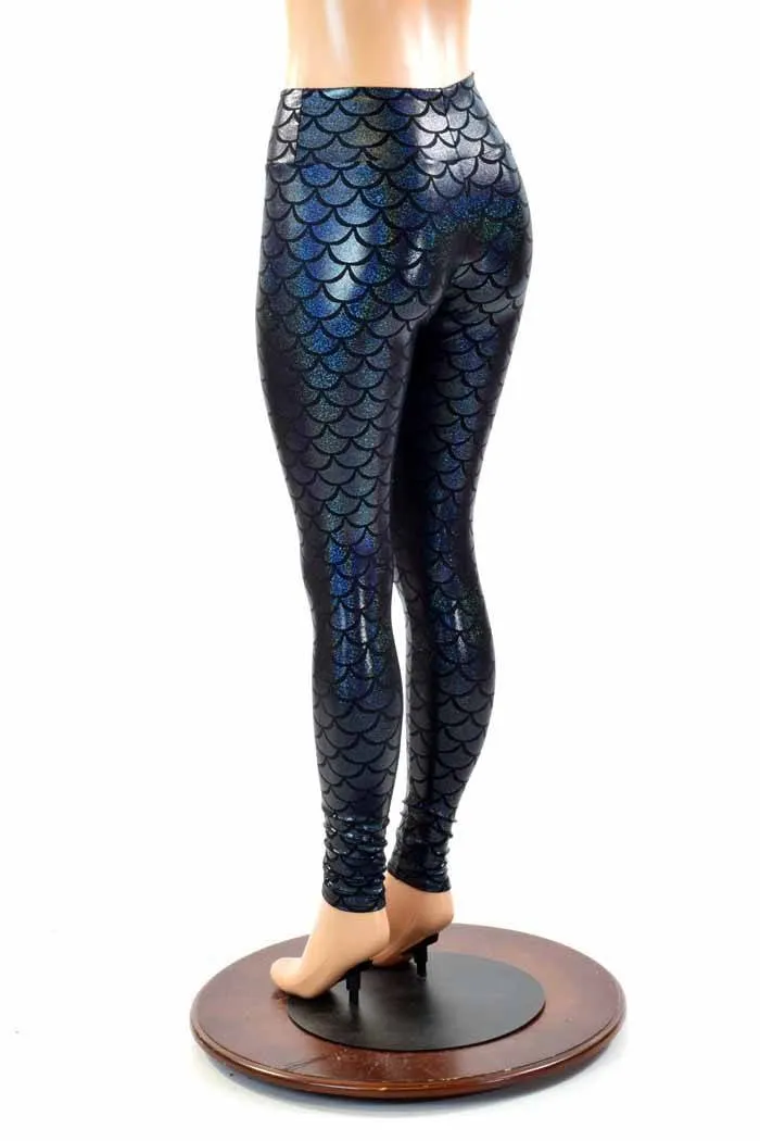 Black Dragon Scale Leggings