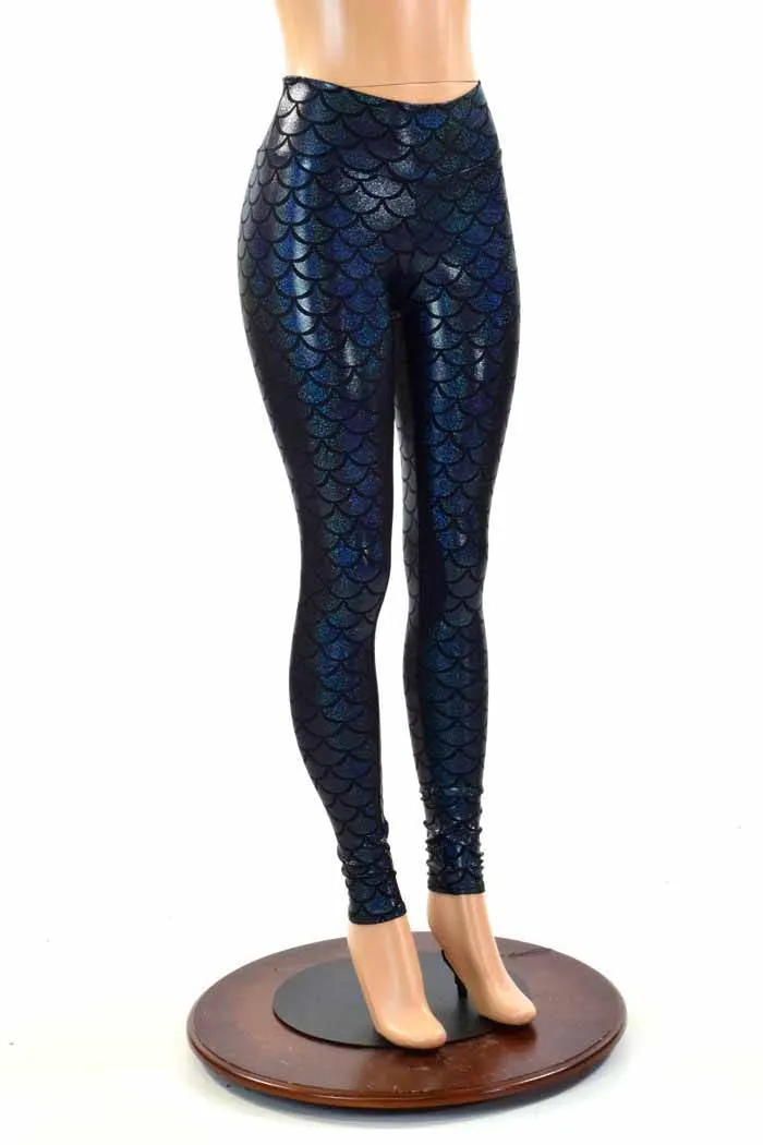Black Dragon Scale Leggings