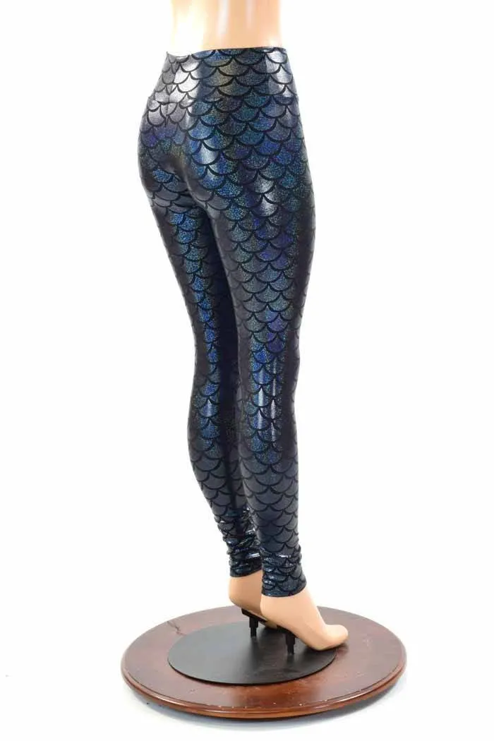 Black Dragon Scale Leggings