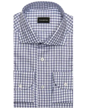 Blue Gingham Dress Shirt