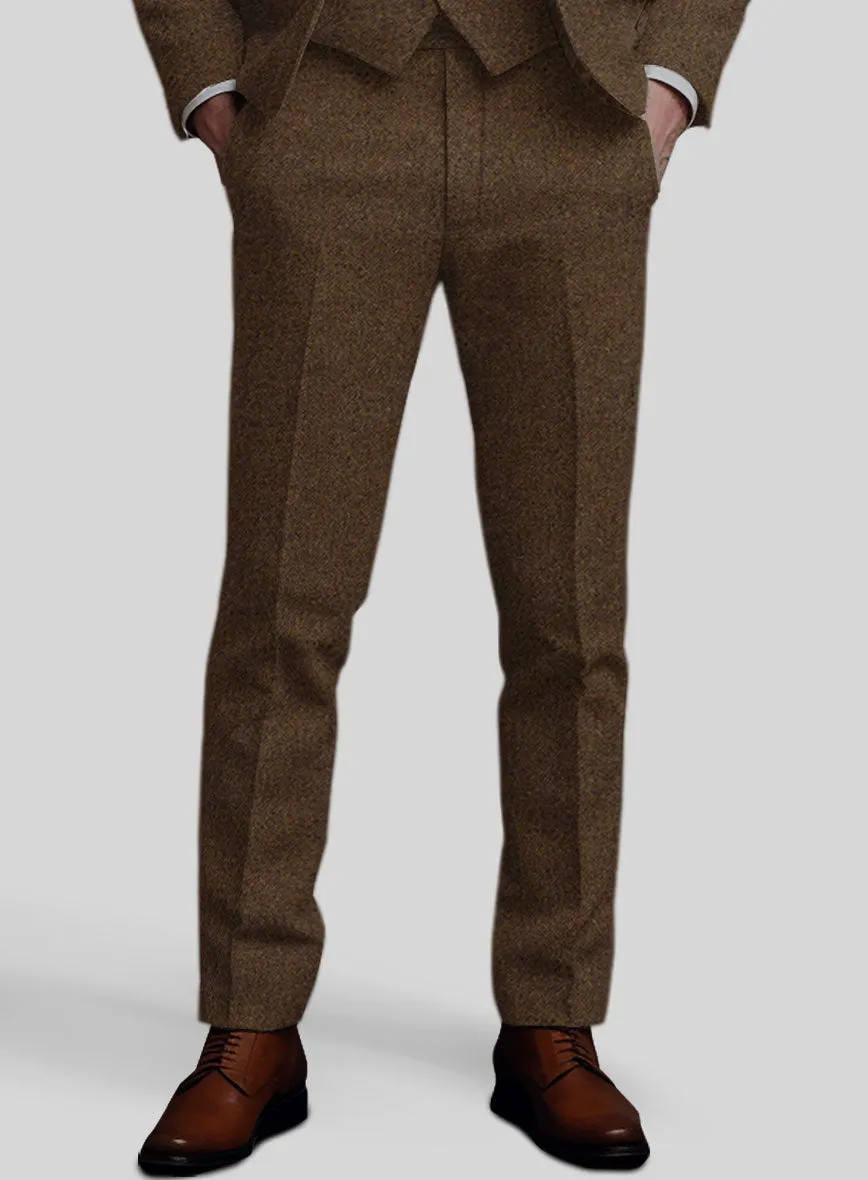 Bramble Brown Heavy Tweed Pants