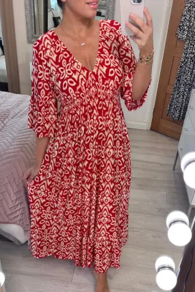 CAROL | MAXI DRESS WITH V-NECK