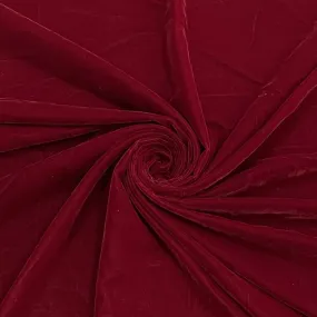 Classic Maroon Solid Velvet Fabric