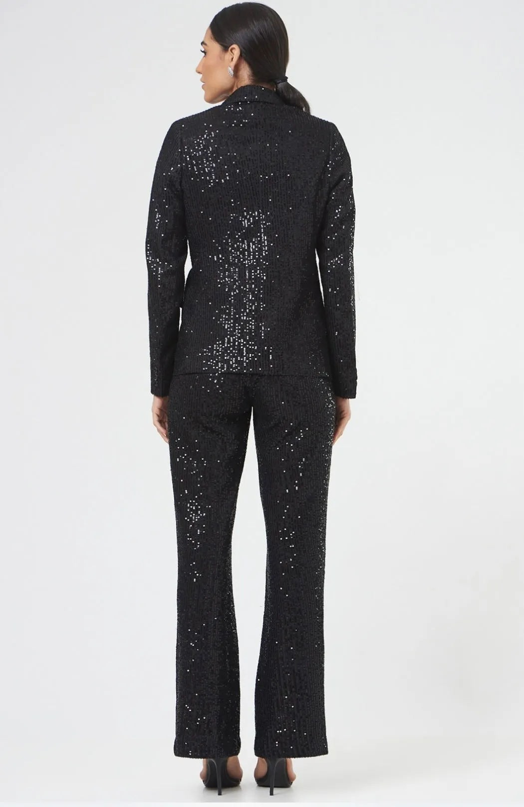 Classic Women's Black Sequin Pants