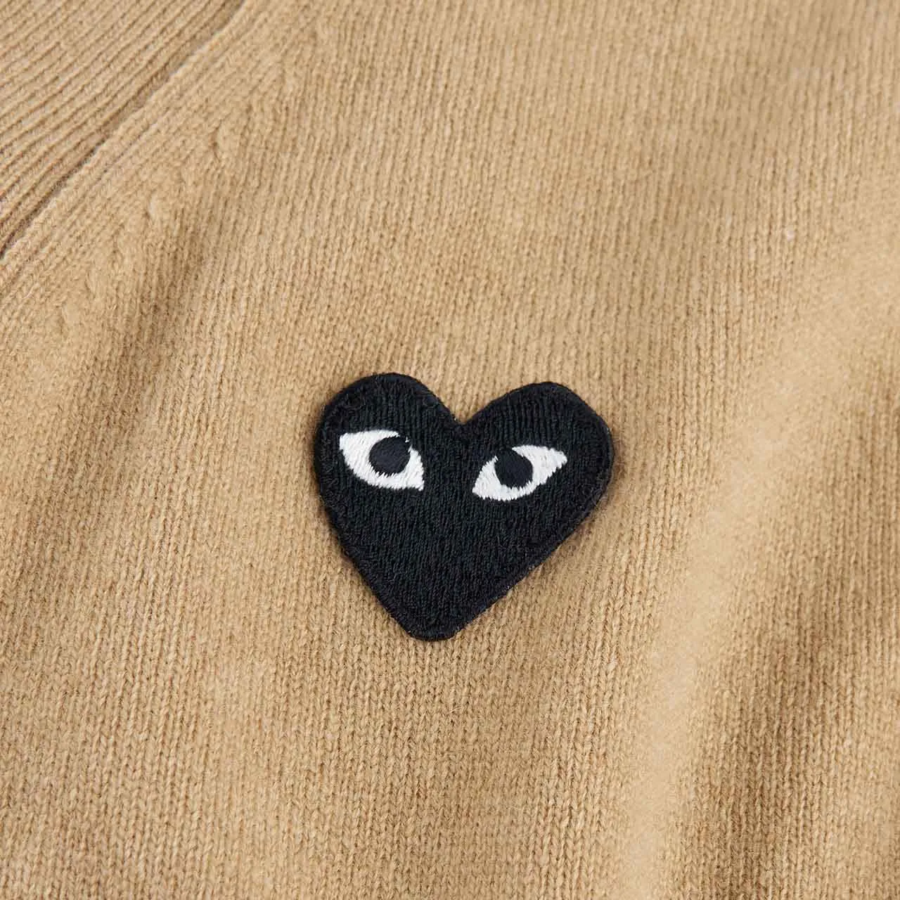 comme des garçons play cardigan (brown)