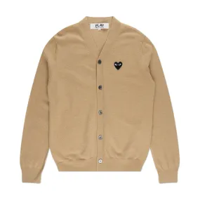 comme des garçons play cardigan (brown)