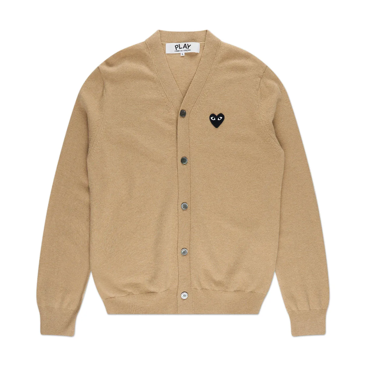 comme des garçons play cardigan (brown)