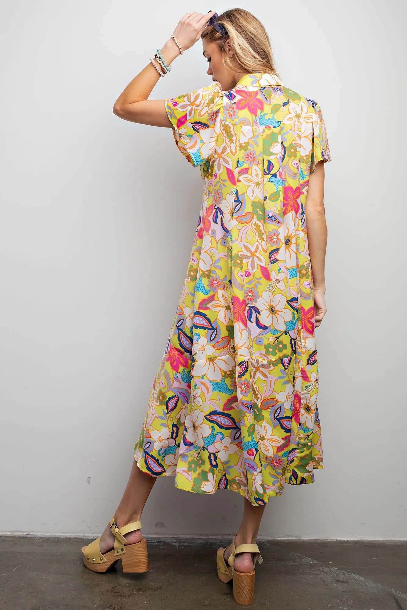 Curvy Floral Print  Maxi Dress