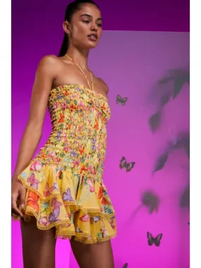Cusia Dress in Yellow Borbo