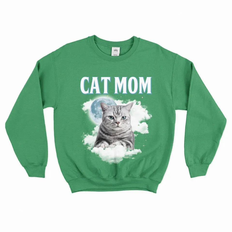 Custom Night Sky Pet Photo Upload Sweatshirt