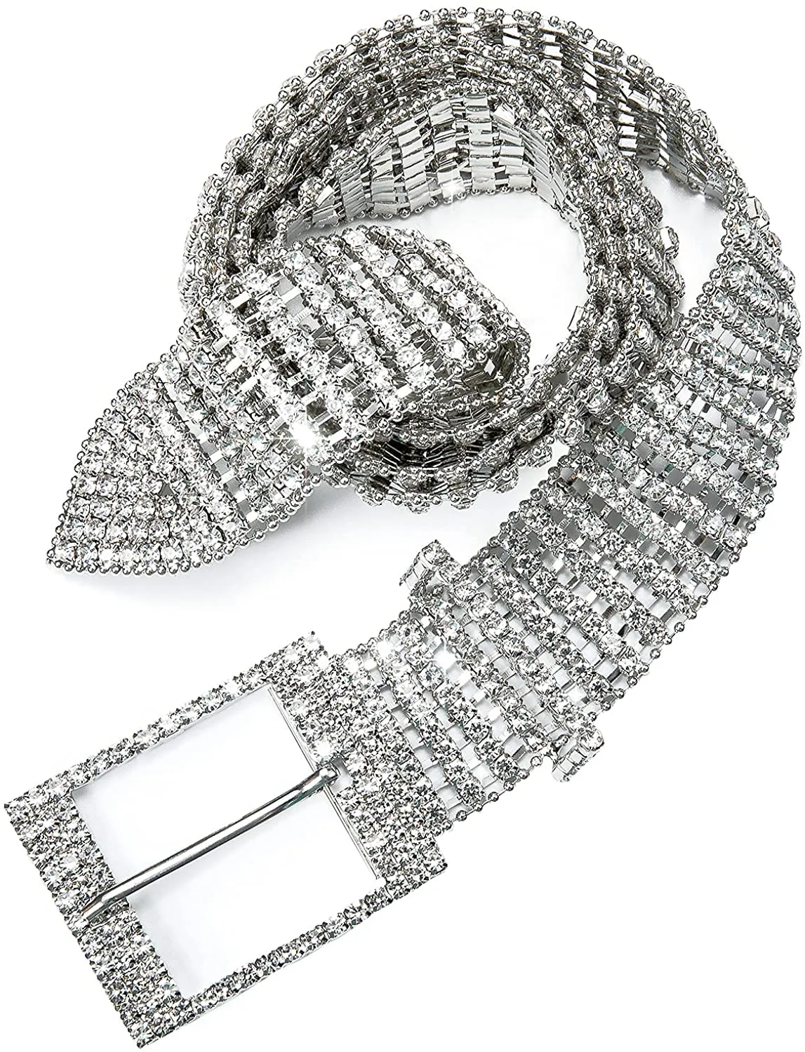 Diamond Pear Flower Women's Dress Belt Pearl Bridal Beaded Shiny Diamond Waist Chain