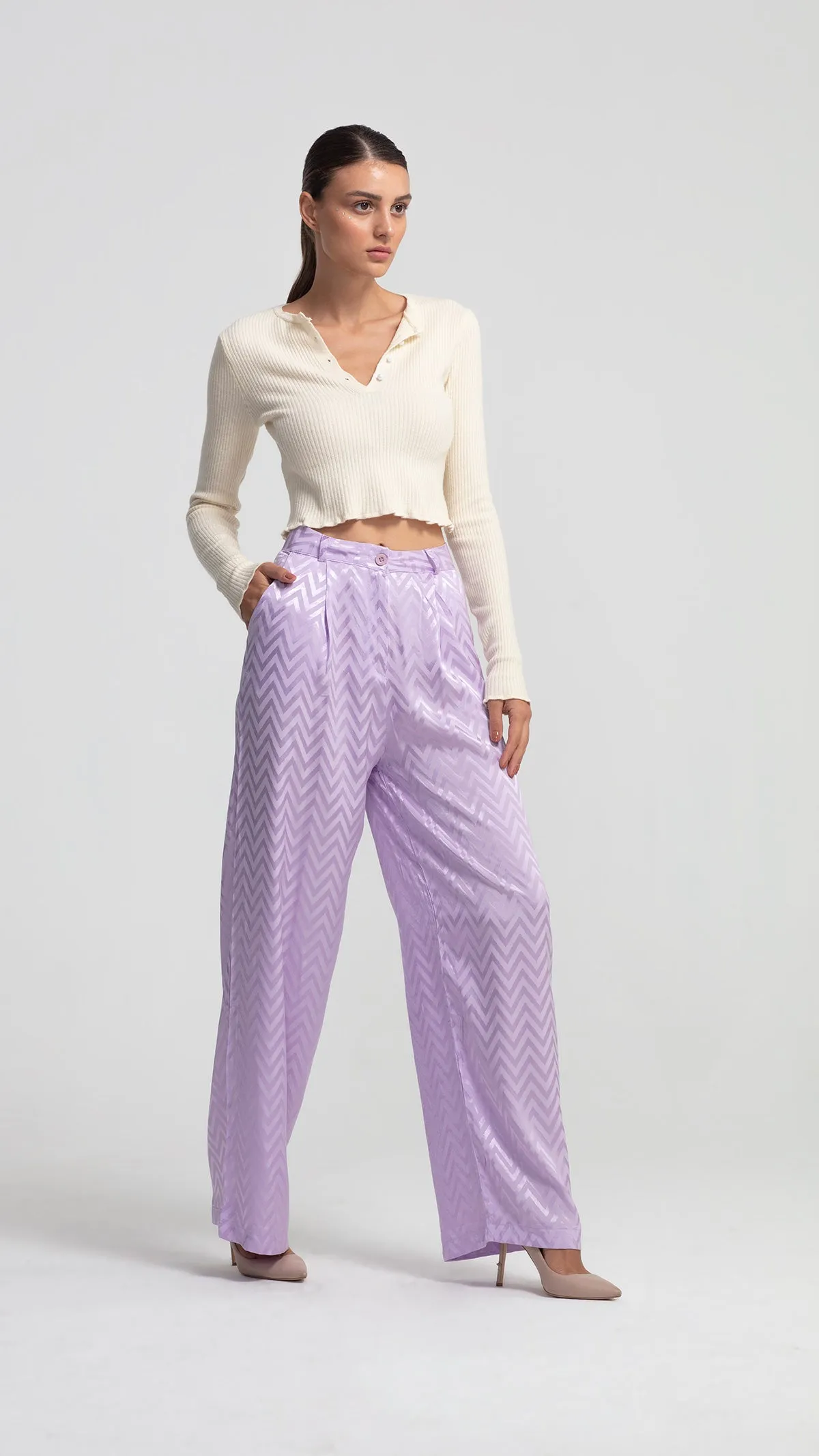 Ecru Crop Knitwear