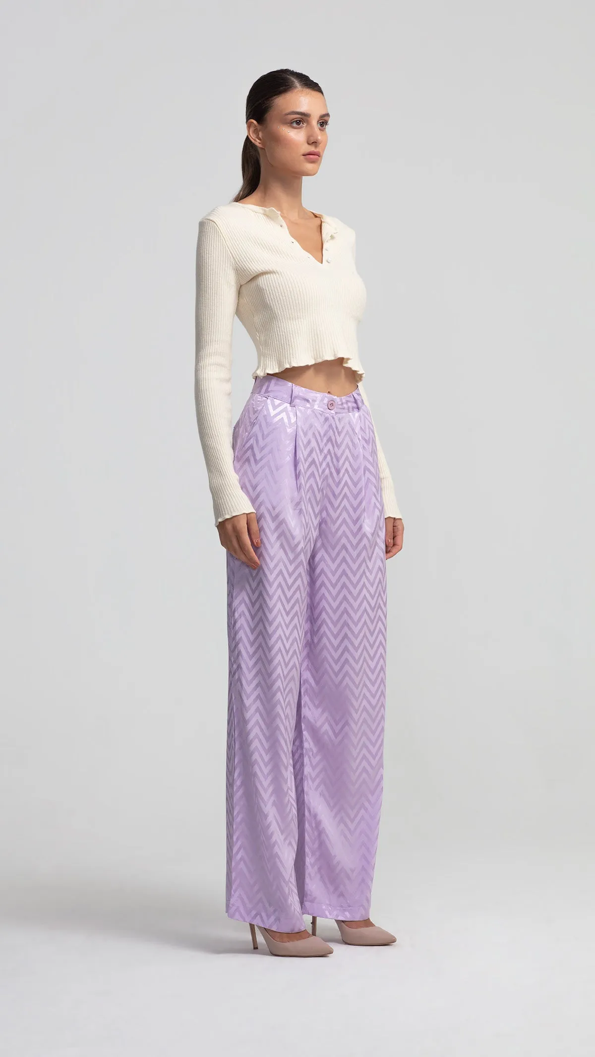 Ecru Crop Knitwear