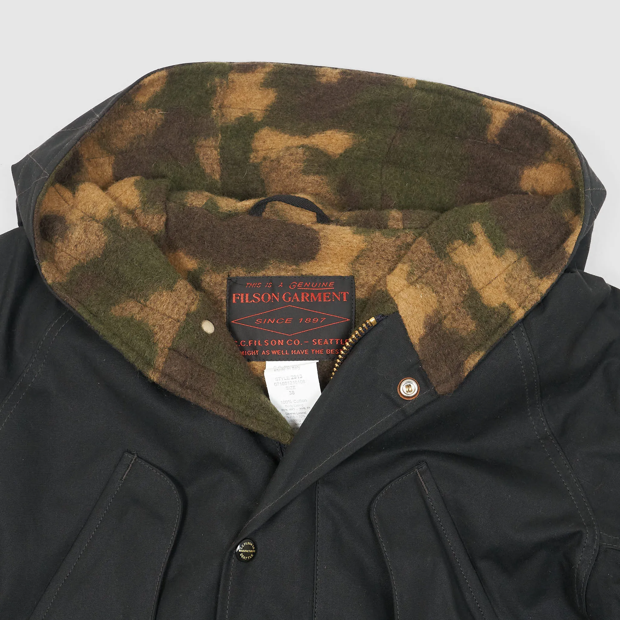 Filson Camo Wool Lining Mountain Jacket