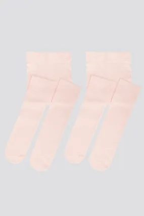 Girls Ultra Soft Footed Dance Tights 2-pack