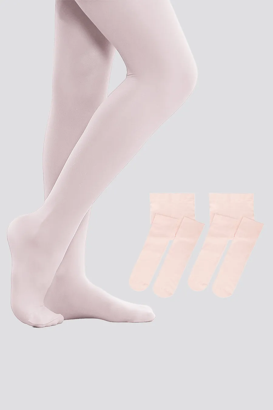 Girls Ultra Soft Footed Dance Tights 2-pack