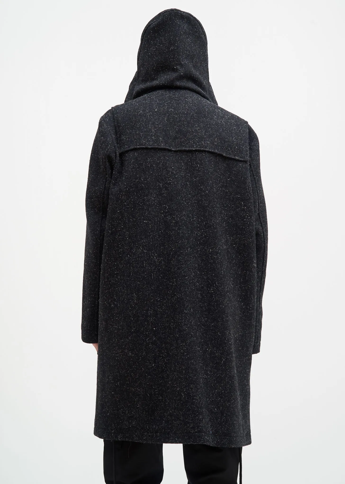 Grey Duffle Coat w/ Marble Toggles