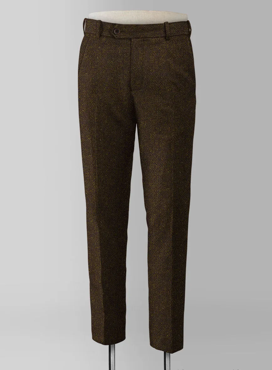 Harris Tweed Melange Dark Brown Pants