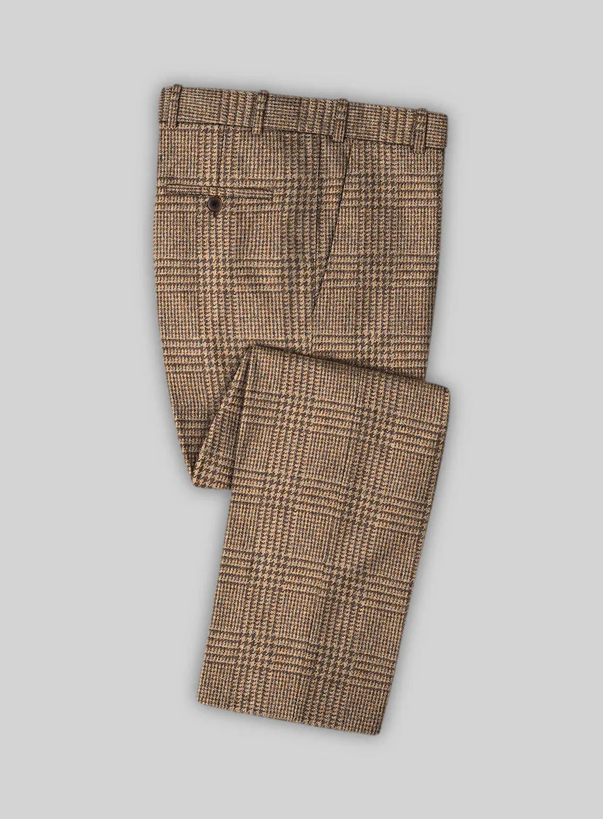 Harris Tweed Tan Glen Pants