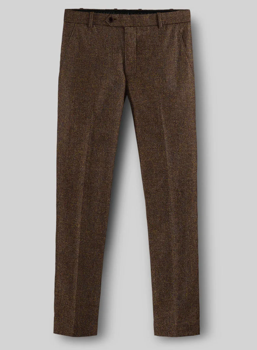 Heathered Brown Tweed Pants