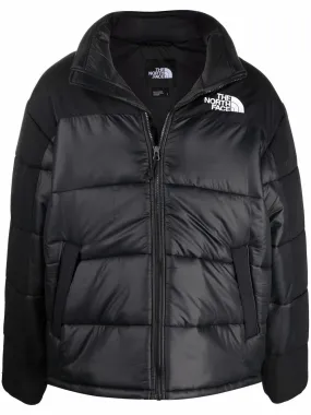 Himalayan embroidered-logo padded coat