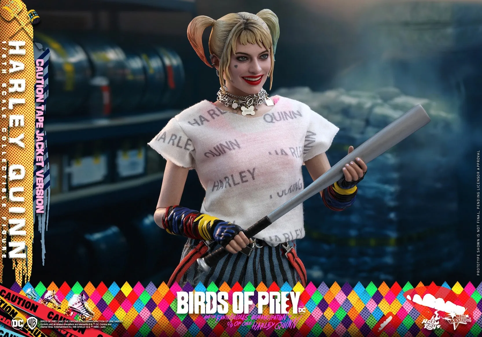 Hot Toys - MMS566 - Birds of Prey -  1/6th scale Harley Quinn (Caution Tape Jacket Version) Collectible Figure