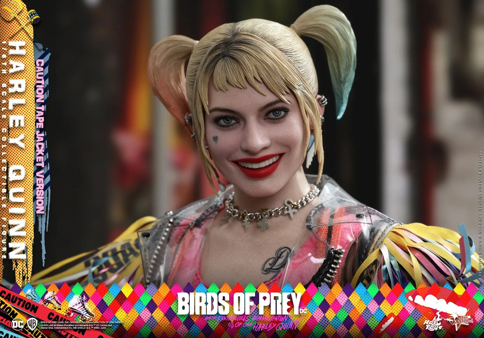 Hot Toys - MMS566 - Birds of Prey -  1/6th scale Harley Quinn (Caution Tape Jacket Version) Collectible Figure
