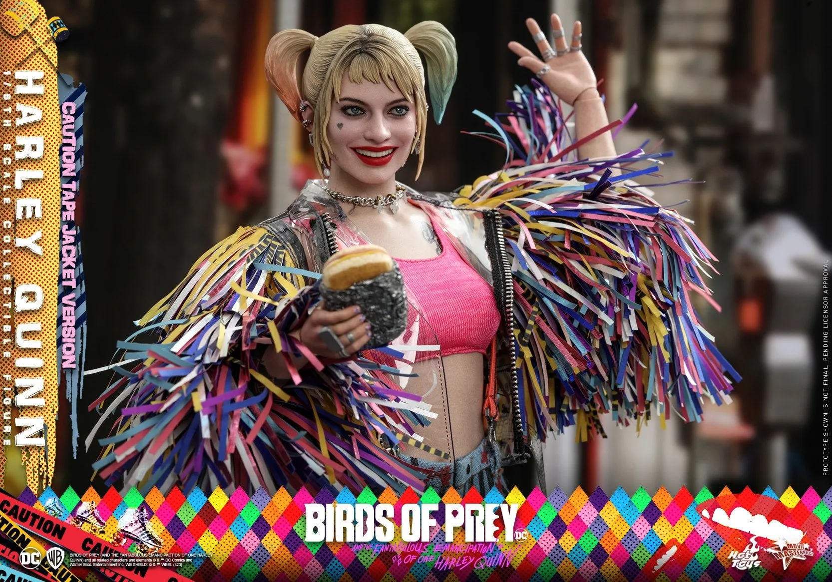 Hot Toys - MMS566 - Birds of Prey -  1/6th scale Harley Quinn (Caution Tape Jacket Version) Collectible Figure