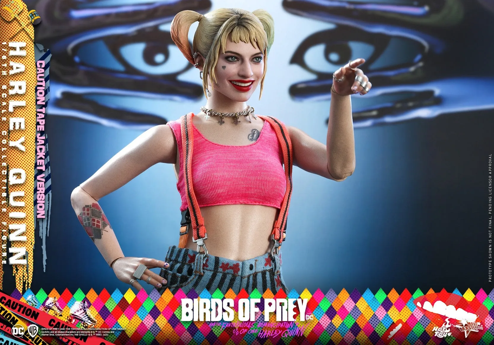 Hot Toys - MMS566 - Birds of Prey -  1/6th scale Harley Quinn (Caution Tape Jacket Version) Collectible Figure