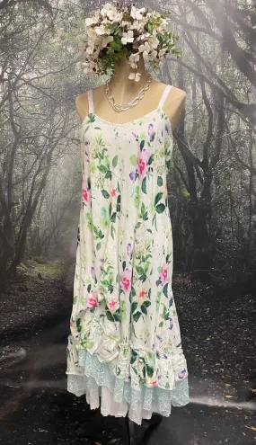 Irish linen Mauve slip dress