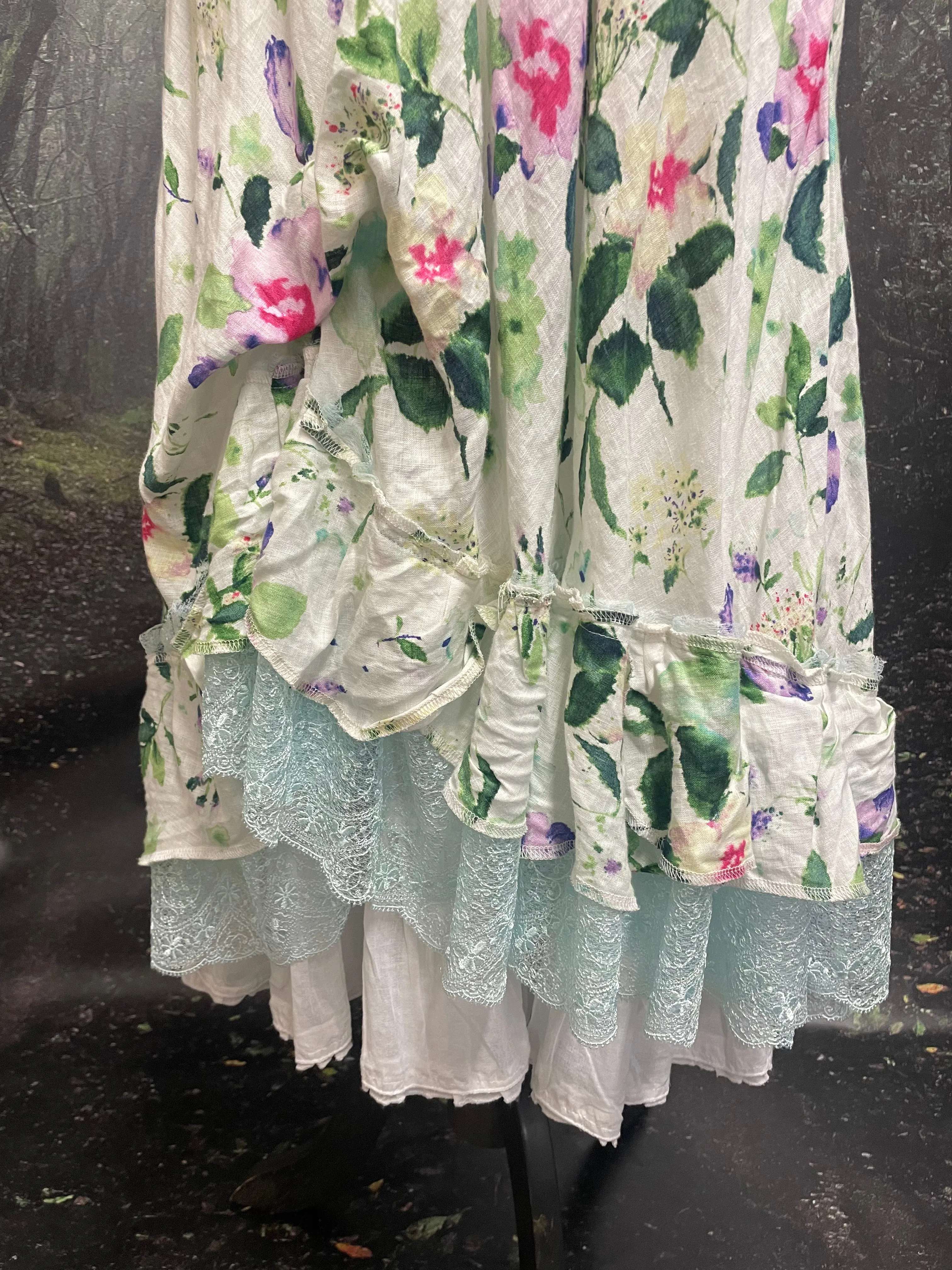 Irish linen Mauve slip dress