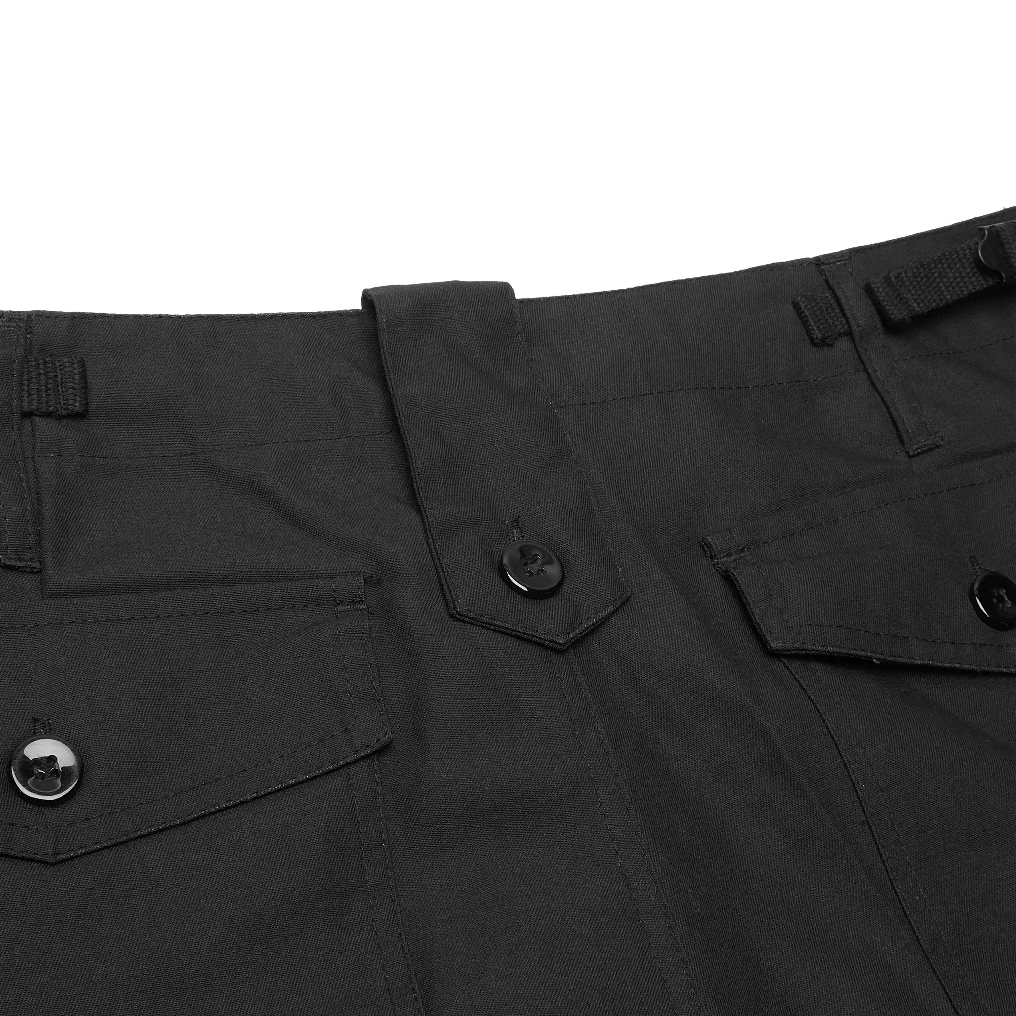 Jeanius Bar Atelier Custom Black Cargo Pants
